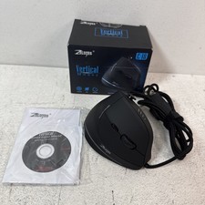Zelotes C-18 Vertical Wired Gaming Mouse 11 Buttons 10000DPI Labtop PC - Black picture