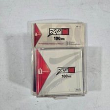 Iomega Zip 100 100MB Disks Mac Formatted 3 Pack Sealed Read Description A4 picture