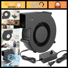 140mm Small Blower Fan 110V/120V Squirrel Cage with Speed Controller - Quiet Coo picture