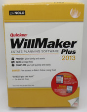 QUICKEN - WILLMAKER PLUS 2013 ESTATE PLANNING SOFTWARE FOR WIN XP/7/8, EXECUTOR+ picture