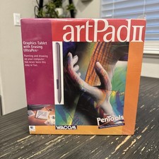 SEALED Wacom ArtPad II Graphics Tablet w/ Erasing UltraPen Boxed Vintage Retro picture