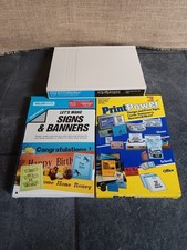 Lot Of 3 Commodore 64 Software Print Power Signs & Banners Clip Art Tested/Works picture