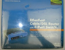 Linksys Etherfast 4-Port Cable/DSL Pouter Model BEFSR41 New Factory Sealed picture