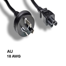 [Lot10] 6Ft AU Australia 3 Prong Notebook AC Power Cord IEC60320 C5 to AS/NZS 44 picture