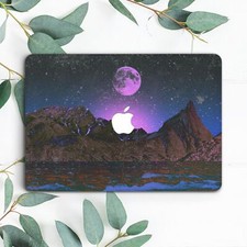 Mountains Purple Moon Landscape Hard Case For Macbook Pro 13 14 15 16 Air 13 picture