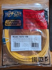 Tripp Lite Fiber Optic Network Cable - 49 Ft - Patch Cable - Yellow Lc Male picture