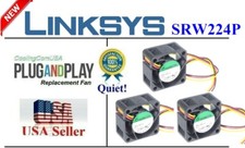 Pack 3x Quiet Version Fans Cisco Linksys SRW224P Low Noise Best for Home Office picture