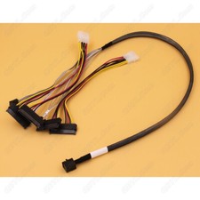 GenuineNew Amphenol 12Gbps Mini SAS SFF-8643 to 4xSAS SFF-8482 Cable RHS36-4819 picture