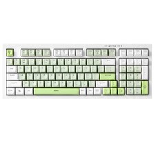 YUNZII D98 Gaming Keyboard RGB Backlit 98 Keys Full Numpad Wired Green picture