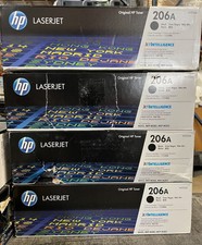 HP 206A W2110A M255 M283 Black Toner Cartridge - HP NEW GENUINE picture
