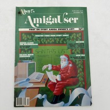 Ahoy's AmigaUser December 1988 Commodore Amiga Magazine Santa Cover Rare picture