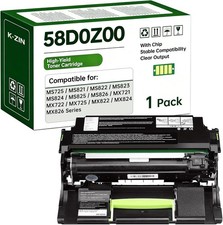 58D0Z00 Black Imaging Unit Drum Lexmark Compatible Chip picture