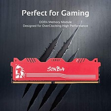 LEVEN SINBA 8GB (8GBX1) DDR4 3000MHZ PC4-24000 288-PIN U-DIMM CL16 -  RED/SILVER picture