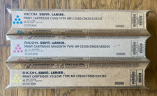 Qty. 3 - Ricoh Type MP Cyan Magenta Yellow Toner Cartridge OEM New  picture