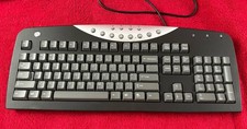 Gateway RT3602 Black PS/2 Keyboard Vintage Wired Computer Keyboard P/N 7003990 picture