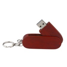 Wooden Box Pendrive Keychain Flash Memory Stick Free Custom Logo 4gb-128gb Gift picture