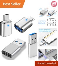 Versatile 4-Port USB Hub with Aluminum Adapters - Plug n’ Play Convenience picture