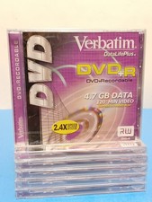 6pk Verbatim DataLifePlus DVD+R Recordable 4.7 GB Data 120min 2.4x Video DVD RW picture