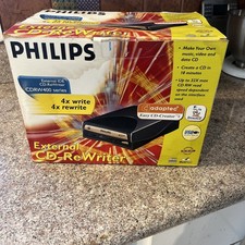 Phillips External IDE CD-ReWriter CDRW 400 series NOS Open Box Complete/tested picture