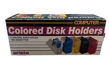 Color-Coded Diskette Holders (5) Each Holds 10 - 3.5 inch Disks picture