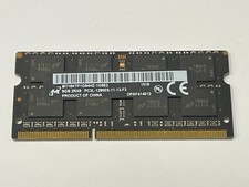 Micron 8GB (1 Stick) PC3L-12800S DDR3 1600 SODIMM Memory MT16KTF1G64HZ-1G6E2 picture