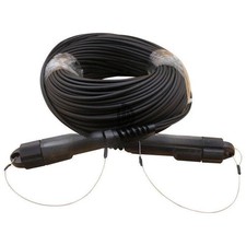150M LC-LC UPC MM TPU Field Armored Fiber Cable 4 Strand Fiber Optic Patch Cord picture