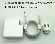 Genuine 30W/61W/67W/87W/96W/140W USB C Adapter Charger Apple MacBook Air Pro OEM picture