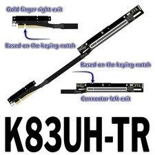 ADT-Link 30CM PCIe 5.0 X8 to X16 Ext Cable w/ Buckle Dual Reverse Side-Bend picture