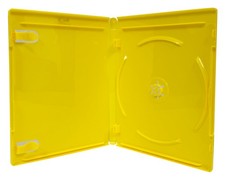 PREMIUM STANDARD Solid Yellow Blu-Ray Single Cases 12MM Lot picture