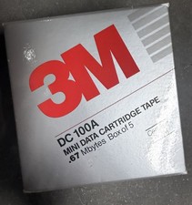 3M DC 100A Mini Data Cartridges New Box of 5 sealed Mint Condition  picture