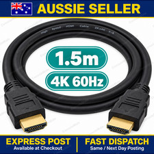 4K 60Hz HDMI Cable 1.5m Standard Male Plugs Gold Plated TV Monitor Video Lead picture