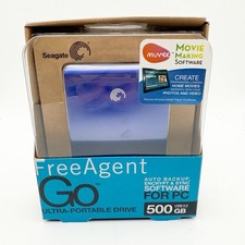 Seagate FreeAgent Go 500GB USB 2.0 External Hard Drive – Blue picture