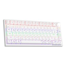 Newmen GM326 75% Percent Mechanical Keyboard,Wired Mini Backlit Hot White  picture