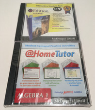 McDougal Little - Algebra 1 & Gometry Vtg. PC Software Lot Set picture