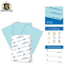Colorful and Reliable 500 Sheet Blue Printer Paper - Made in USA, 30% Recycled picture