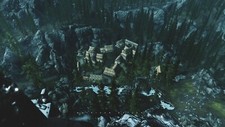 Landscape the elder scrolls v skyrim mountains village Custom Gaming Mat Desk picture