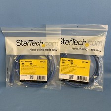 2pack: StarTech C6PATCH6BL 6 ft Blue Molded Cat6 UTP Patch Cable - ETL Verified picture