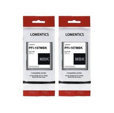 2 x PFI-107MBK Pigment Matte Black Ink Tank for the iPF670, iPF680, iPF685, i... picture