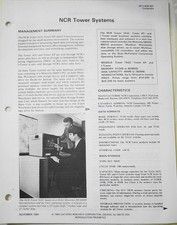 1984 Datapro Report on NCR Tower Systems computers picture