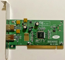 Kouwell KWE 1582T Firewire Controller, Dual-Port, 3892D687, PCI Card with cables picture