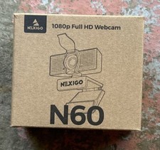 📷 Sealed NEW NexiGo N60 1080P FHD WEBCAM Built-In Microphone, Privacy Cover 📷 picture