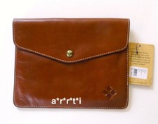 Patricia Nash Italian Leather Midi Tech Portfolio for Apple iPad Tan NWT picture
