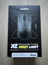 Pulsar X2 CrazyLight Wireless Gaming Mouse Medium 8K Polling Rate (Jet Black) picture