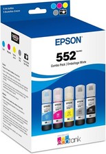 EPSON 552 EcoTank Ink Ultra-high Capacity Bottle 5 Color Combo Pack BK/C/M/Y/GR picture