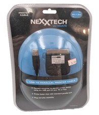 NEXXTECH Ultimate USB to Parallel Printer Cable NEW Sealed picture