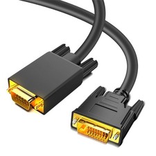 AKWOR DVI to VGA Cable 6FT, DVI-D 24+1 Adapter 6 feet, Black  picture