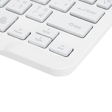 New White Thai Wireless BT Keyboard 10in With RGB Backlight Square Keycap For Ph picture