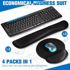8 Pcs Ergonomic Mouse Pad and Keyboard with Wrist Support Set Soft Smooth Gel Re picture