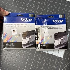 Brother Genuine Sublimation Ink Cartridge Black SP01BKS 2 Pack New  picture