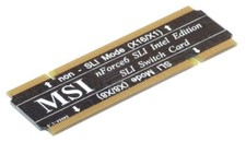 MSI MS-4054 Nforce6 SLI Intel Edition Switch Card SLI X16 X1 Non-SLI X8 X8 picture